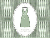 Front View Thumbnail - Mermaid & Oyster Will You Be My Maid of Honor Card - Dress