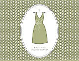 Front View Thumbnail - Mint & Oyster Will You Be My Maid of Honor Card - Dress