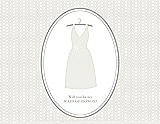 Front View Thumbnail - Marshmallow & Oyster Will You Be My Maid of Honor Card - Dress