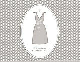Front View Thumbnail - Oyster & Oyster Will You Be My Maid of Honor Card - Dress