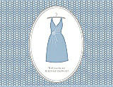 Front View Thumbnail - Pale Blue & Oyster Will You Be My Maid of Honor Card - Dress