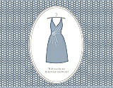 Front View Thumbnail - Platinum & Oyster Will You Be My Maid of Honor Card - Dress