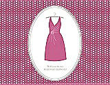 Front View Thumbnail - Pretty In Pink & Oyster Will You Be My Maid of Honor Card - Dress