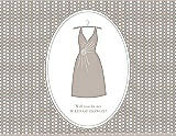 Front View Thumbnail - Sand & Oyster Will You Be My Maid of Honor Card - Dress