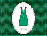 Front View Thumbnail - Shamrock & Oyster Will You Be My Maid of Honor Card - Dress