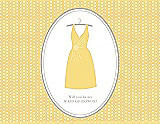 Front View Thumbnail - Sunflower & Oyster Will You Be My Maid of Honor Card - Dress