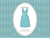 Front View Thumbnail - Spa & Oyster Will You Be My Maid of Honor Card - Dress