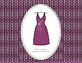 Front View Thumbnail - Sugar Plum & Oyster Will You Be My Maid of Honor Card - Dress