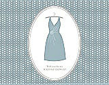 Front View Thumbnail - Surf Spray & Oyster Will You Be My Maid of Honor Card - Dress