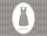 Front View Thumbnail - Taupe & Oyster Will You Be My Maid of Honor Card - Dress