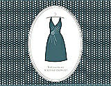 Front View Thumbnail - Teal & Oyster Will You Be My Maid of Honor Card - Dress