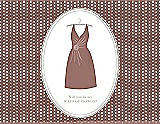 Front View Thumbnail - Toffee & Oyster Will You Be My Maid of Honor Card - Dress