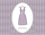 Front View Thumbnail - Wood Violet & Oyster Will You Be My Maid of Honor Card - Dress