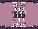 Front View Thumbnail - Concord & Rosebud Will You Be My Bridesmaid Card - Girls