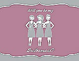 Front View Thumbnail - Frost & Rosebud Will You Be My Bridesmaid Card - Girls