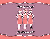 Front View Thumbnail - Ginger & Rosebud Will You Be My Bridesmaid Card - Girls