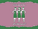 Front View Thumbnail - Ivy & Rosebud Will You Be My Bridesmaid Card - Girls