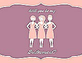 Front View Thumbnail - Primrose & Rosebud Will You Be My Bridesmaid Card - Girls