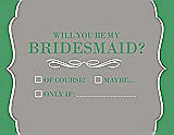 Front View Thumbnail - Cathedral & Juniper Will You Be My Bridesmaid Card - Checkbox