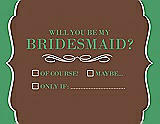 Front View Thumbnail - Cinnamon & Juniper Will You Be My Bridesmaid Card - Checkbox