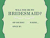 Front View Thumbnail - Honey Dew & Juniper Will You Be My Bridesmaid Card - Checkbox