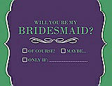 Front View Thumbnail - Majestic & Juniper Will You Be My Bridesmaid Card - Checkbox