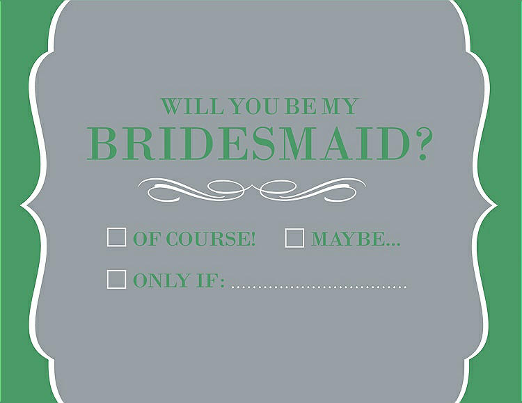 Front View - Mystic & Juniper Will You Be My Bridesmaid Card - Checkbox
