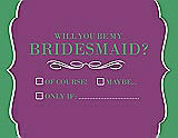 Front View Thumbnail - Paradise & Juniper Will You Be My Bridesmaid Card - Checkbox