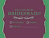 Front View Thumbnail - Plum Raisin & Juniper Will You Be My Bridesmaid Card - Checkbox