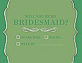 Front View Thumbnail - Appletini & Juniper Will You Be My Bridesmaid Card - Checkbox
