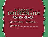 Front View Thumbnail - Claret & Juniper Will You Be My Bridesmaid Card - Checkbox