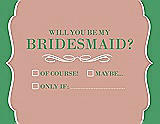 Front View Thumbnail - Fresco & Juniper Will You Be My Bridesmaid Card - Checkbox