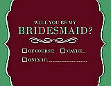 Front View Thumbnail - Garnet & Juniper Will You Be My Bridesmaid Card - Checkbox