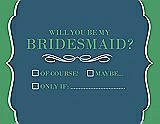 Front View Thumbnail - Marine & Juniper Will You Be My Bridesmaid Card - Checkbox