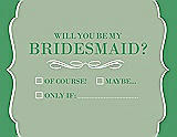 Front View Thumbnail - Mermaid & Juniper Will You Be My Bridesmaid Card - Checkbox