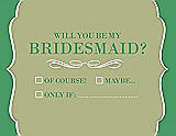 Front View Thumbnail - Mint & Juniper Will You Be My Bridesmaid Card - Checkbox