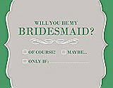 Front View Thumbnail - Oyster & Juniper Will You Be My Bridesmaid Card - Checkbox