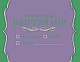 Front View Thumbnail - Passion & Juniper Will You Be My Bridesmaid Card - Checkbox