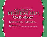 Front View Thumbnail - Posie & Juniper Will You Be My Bridesmaid Card - Checkbox