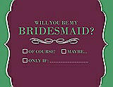 Front View Thumbnail - Ruby & Juniper Will You Be My Bridesmaid Card - Checkbox