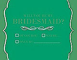 Front View Thumbnail - Shamrock & Juniper Will You Be My Bridesmaid Card - Checkbox