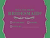 Front View Thumbnail - Sugar Plum & Juniper Will You Be My Bridesmaid Card - Checkbox