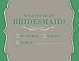 Front View Thumbnail - Twig & Juniper Will You Be My Bridesmaid Card - Checkbox