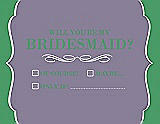 Front View Thumbnail - Wisteria & Juniper Will You Be My Bridesmaid Card - Checkbox