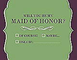 Front View Thumbnail - Apple Slice & Italian Plum Will You Be My Maid of Honor Card - Checkbox