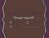 Front View Thumbnail - Brownie & Italian Plum Will You Be My Maid of Honor Card - Checkbox