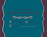 Front View Thumbnail - Caspian & Italian Plum Will You Be My Maid of Honor Card - Checkbox