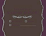 Front View Thumbnail - Chocolate & Italian Plum Will You Be My Maid of Honor Card - Checkbox