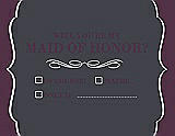 Front View Thumbnail - Ebony & Italian Plum Will You Be My Maid of Honor Card - Checkbox