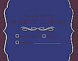 Front View Thumbnail - Electric Blue & Italian Plum Will You Be My Maid of Honor Card - Checkbox